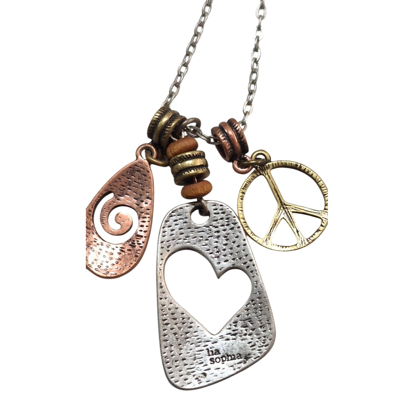 Mixed Metal Pendant Necklace Lia Sophia