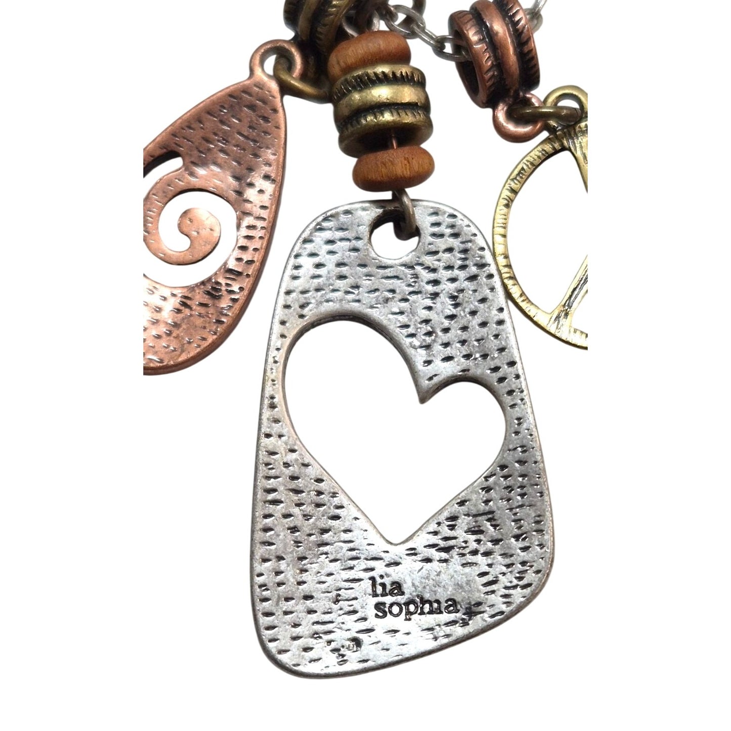 Mixed Metal Pendant Necklace Lia Sophia