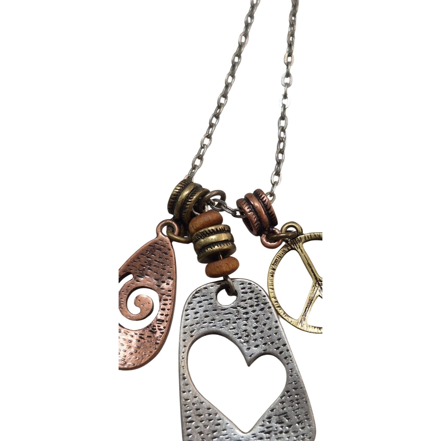 Mixed Metal Pendant Necklace Lia Sophia