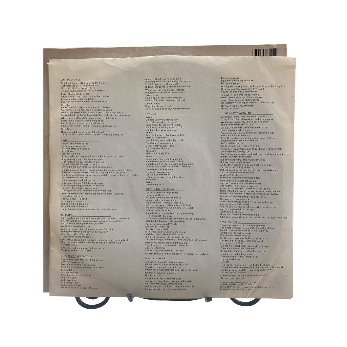 Andy Pratt Motives Vinyl Record Album 1979 Rock Elektra 12" LP