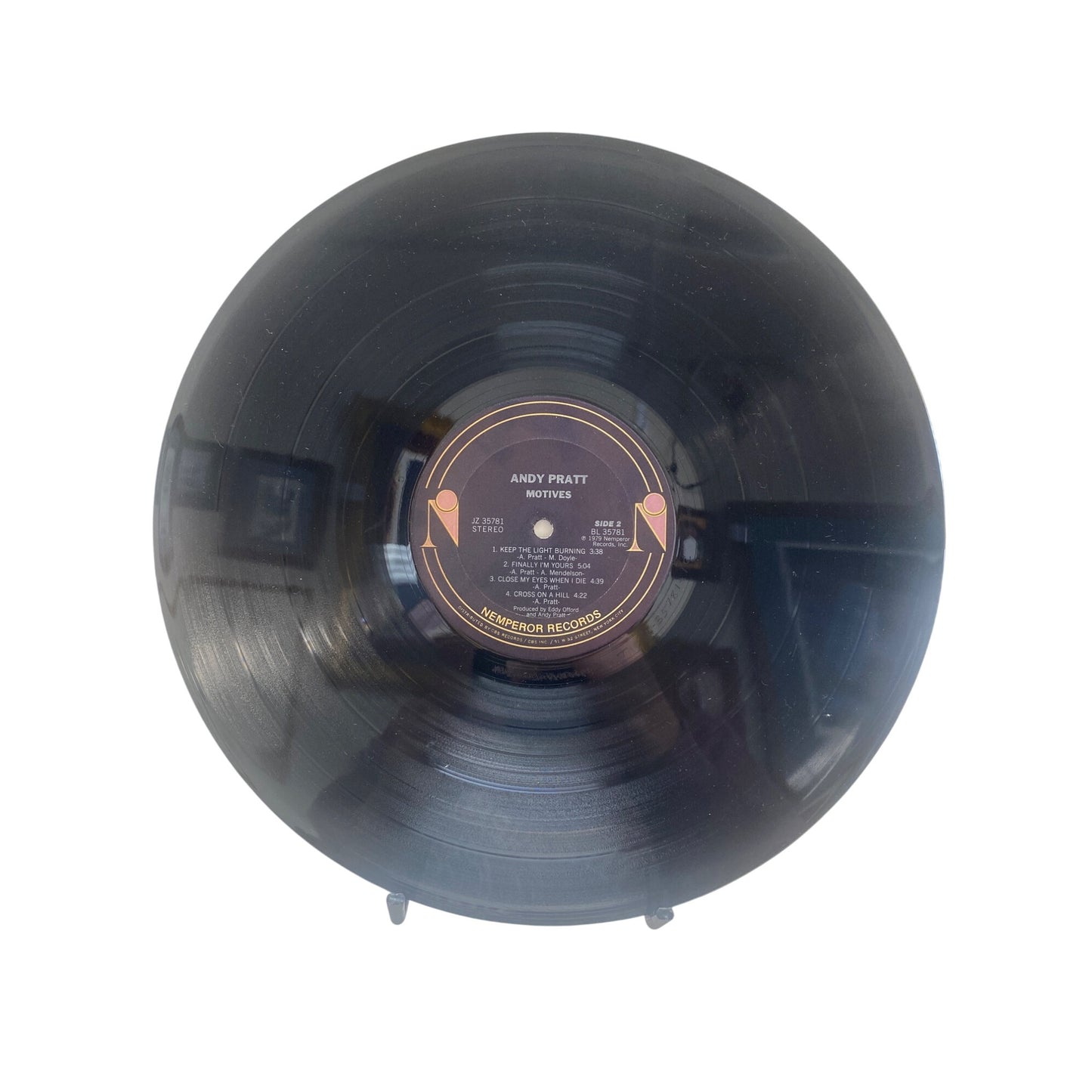 Andy Pratt Motives Vinyl Record Album 1979 Rock Elektra 12" LP