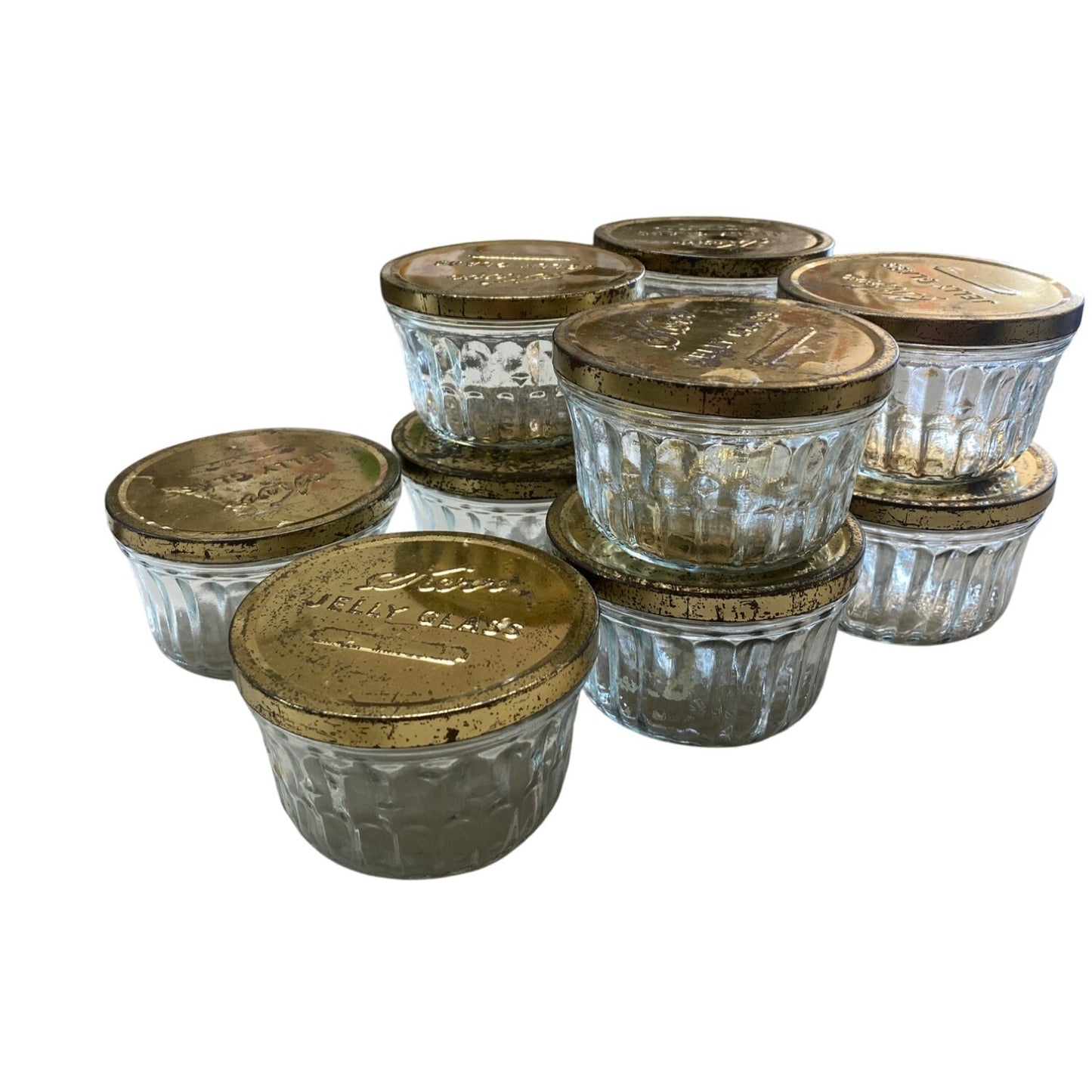 Vintage Kerr Glass Jelly Jars Lot 10