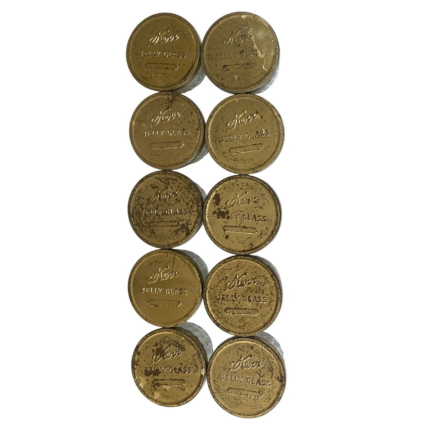 Vintage Kerr Glass Jelly Jars Lot 10