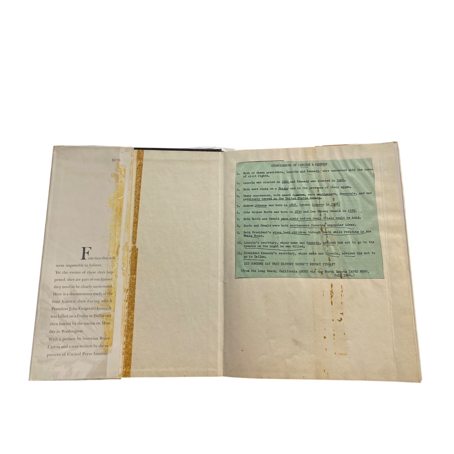 Four Days: Historical Record Of The Death Of President Kennedy Hardcover Book