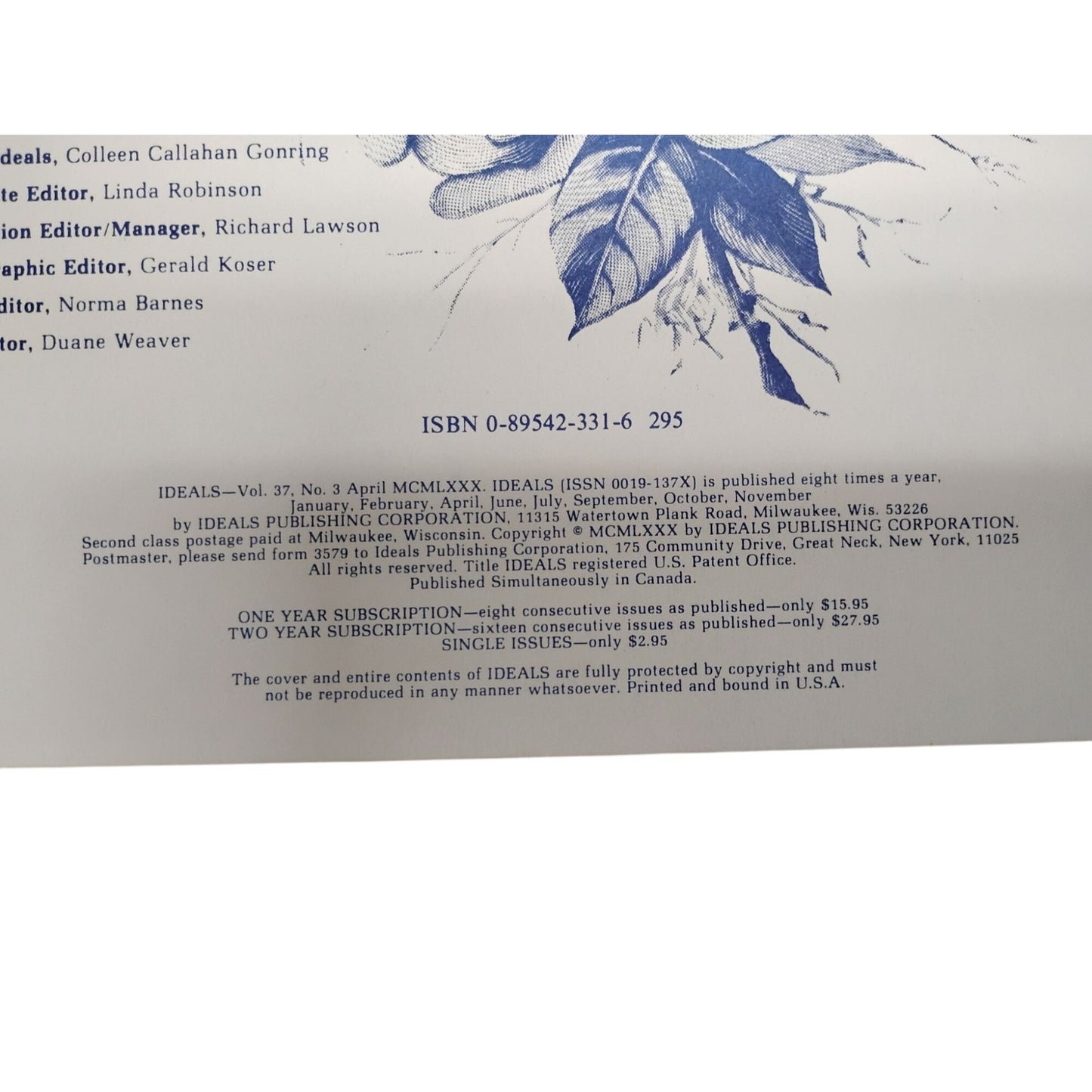 Ideals Mothers Day Magazine 1967 Edition