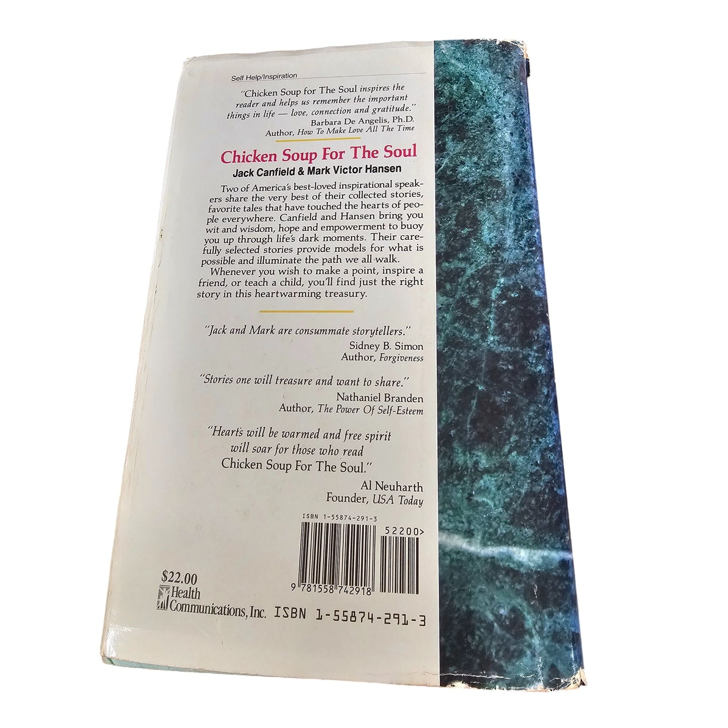 Chicken Soup For The Soul Hardcover Book By Jack Canfield & Mark Victor Hansen 1993 Edition