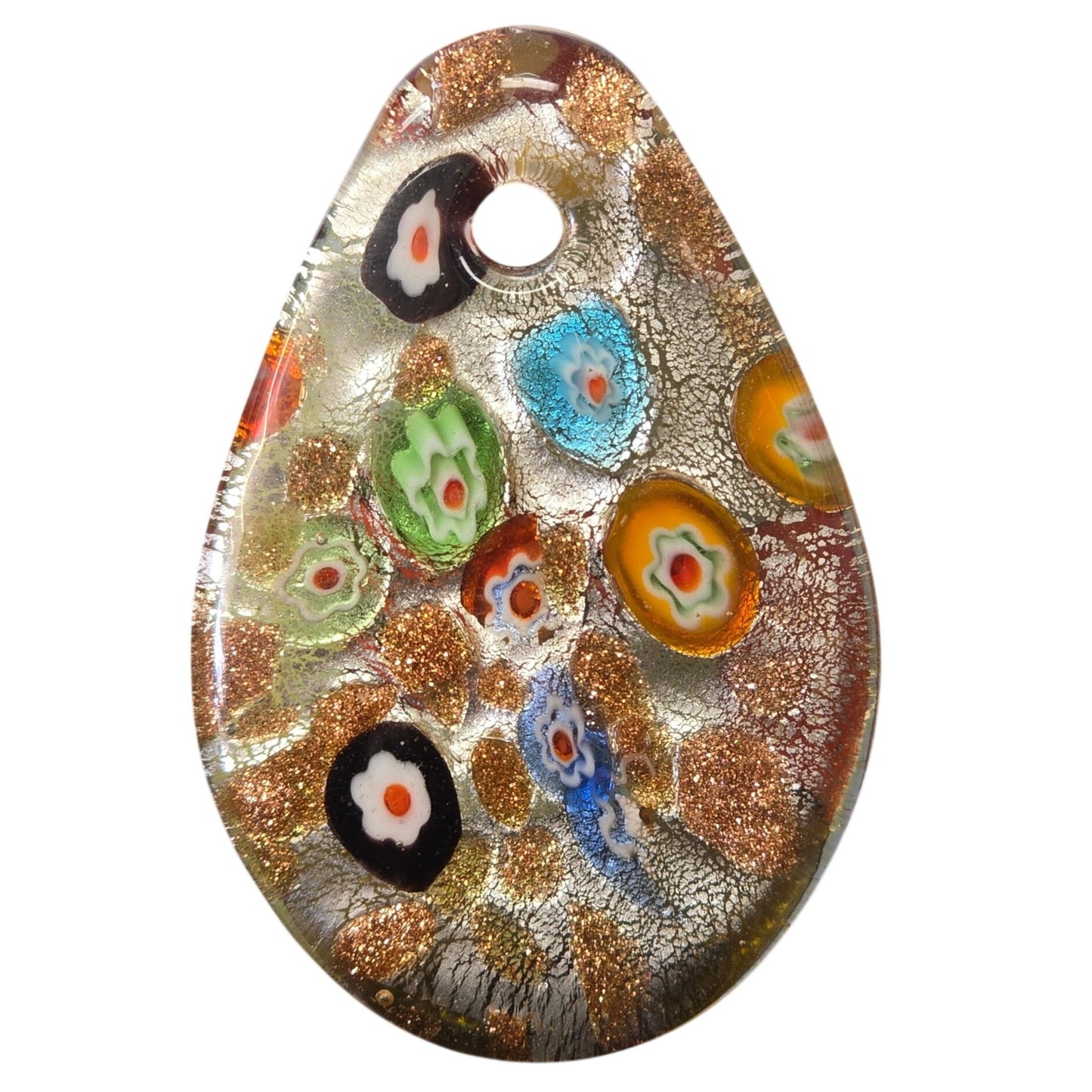 Millefiori Art Glass Pendant