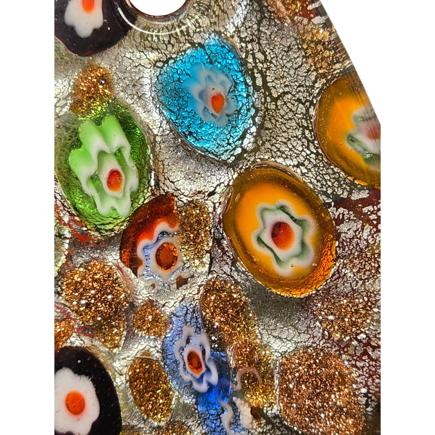 Millefiori Art Glass Pendant
