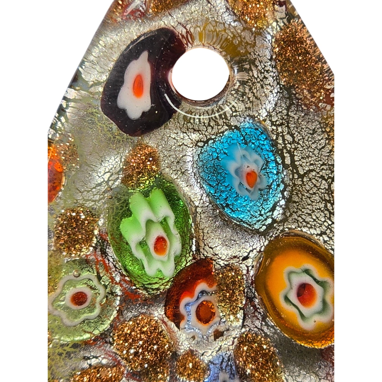 Millefiori Art Glass Pendant