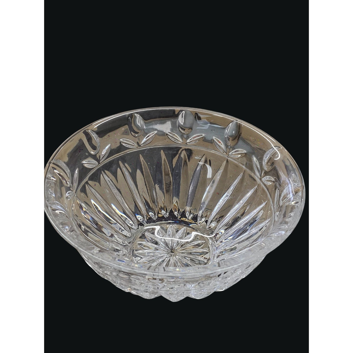 Block Tulip Garden Crystal Bowl