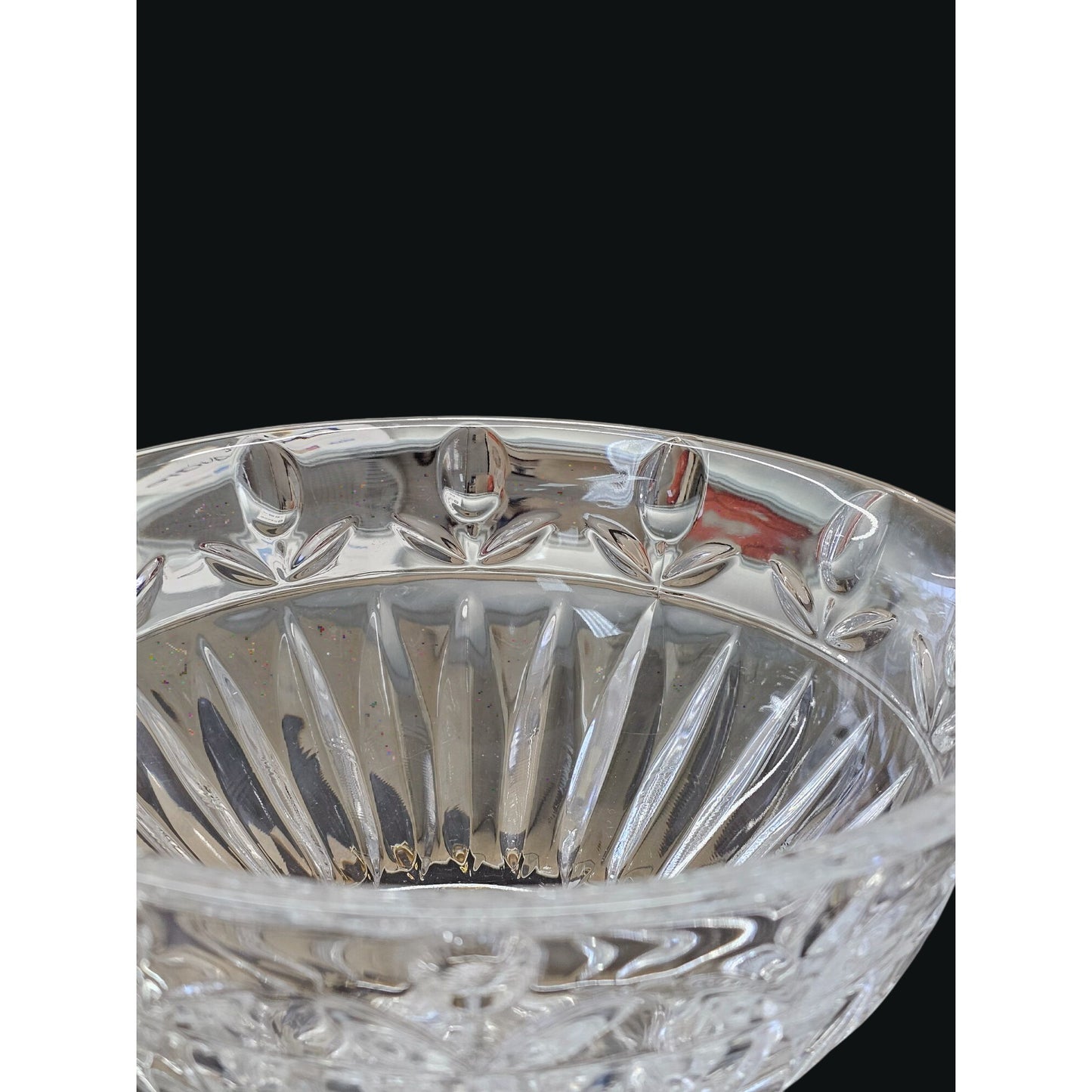 Block Tulip Garden Crystal Bowl