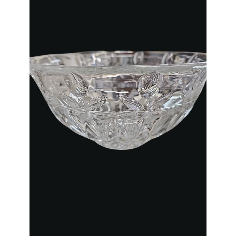 Block Tulip Garden Crystal Bowl