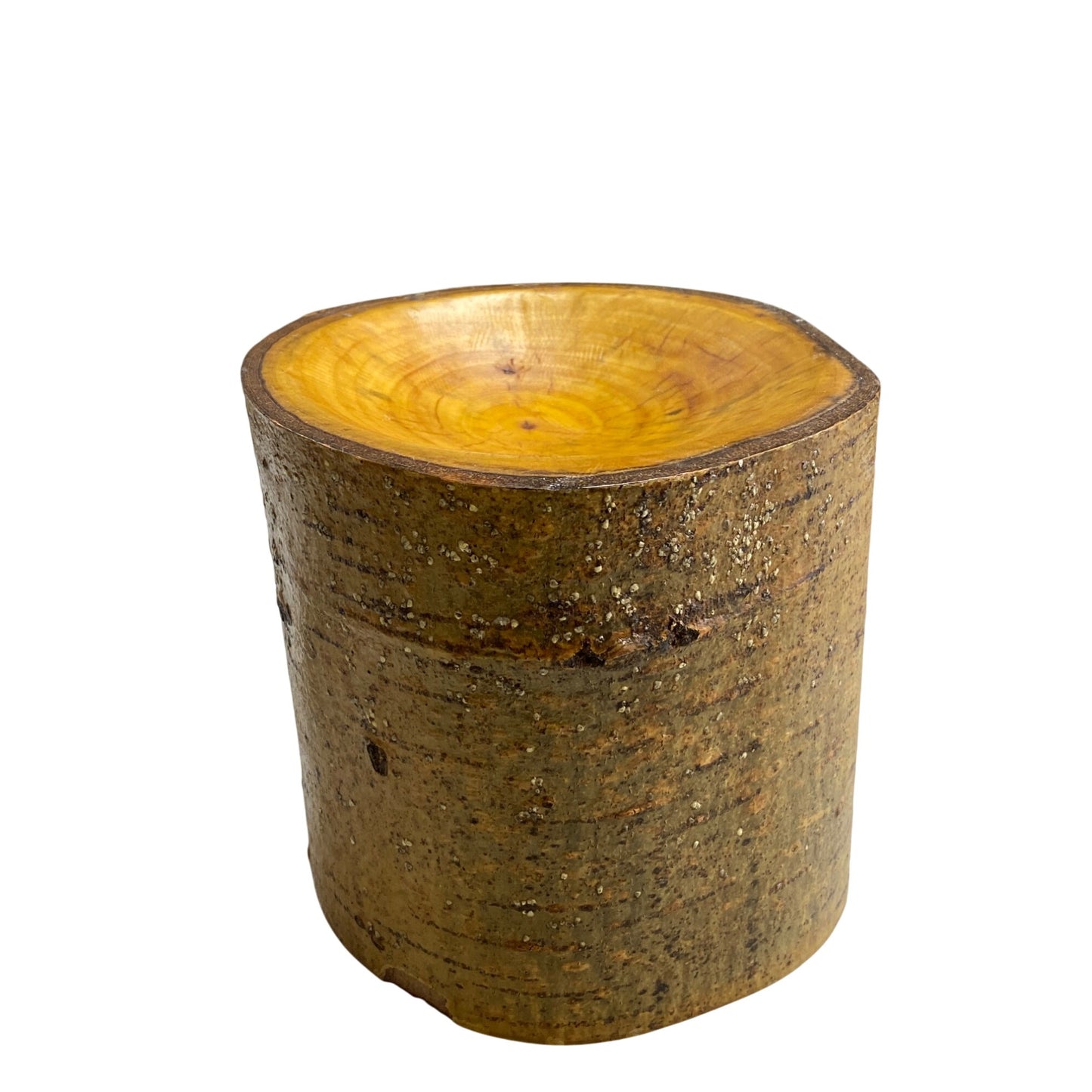 Log Candle Holder