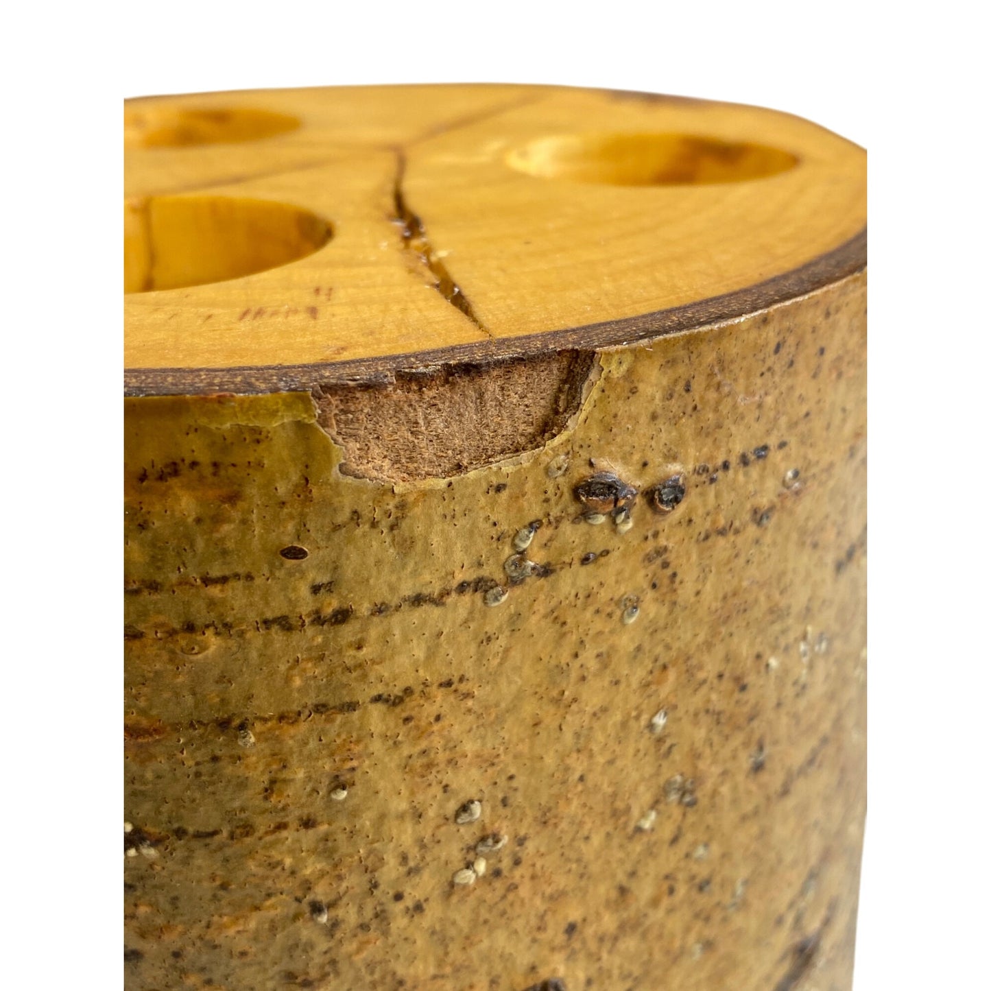 Log Candle Holder