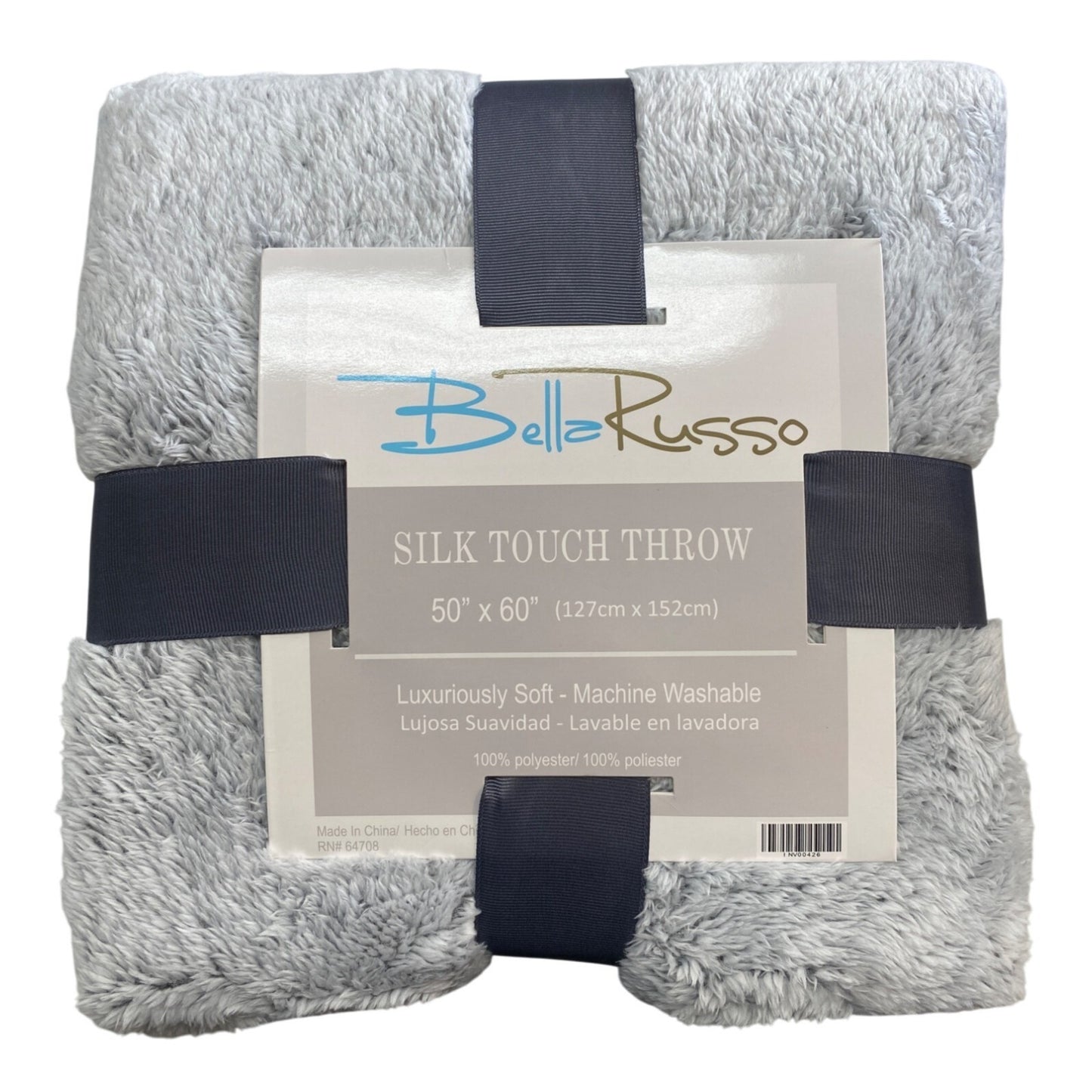 NEW Bella Russo Silk Touch Throw Blanket 50" x 60"