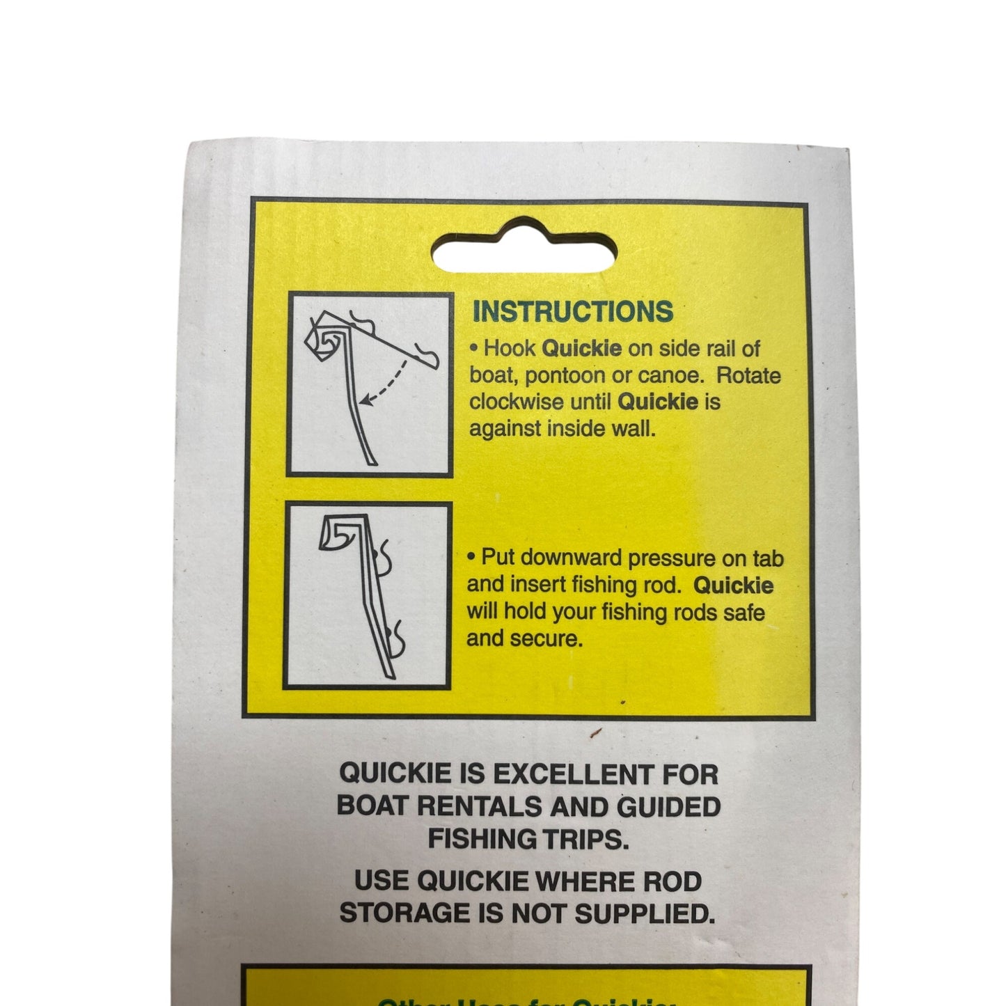 Quickie Fishing Rods Cilp On Plastic Holders