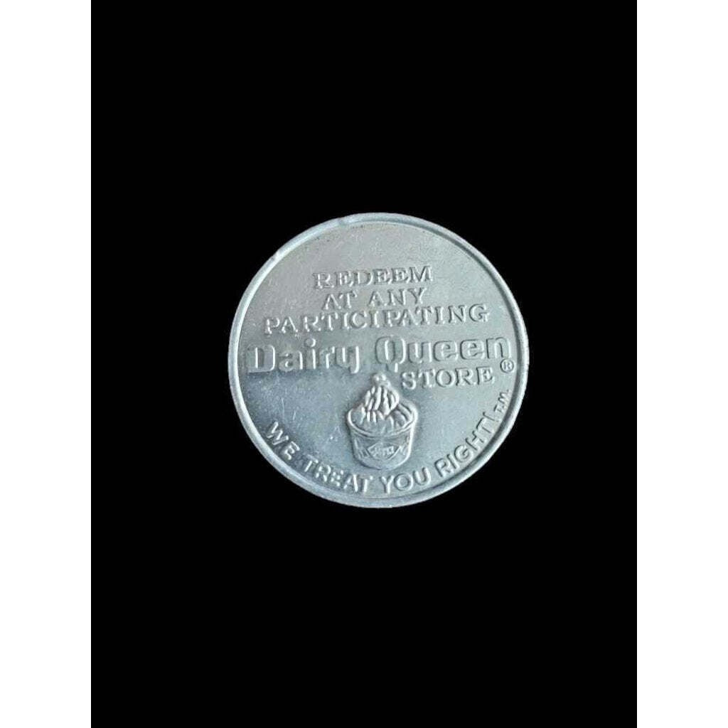 Dairy Queen Collectible Aluminum Token Free Sundae Or 40¢ Off Any Royal Treat Vintage Coin