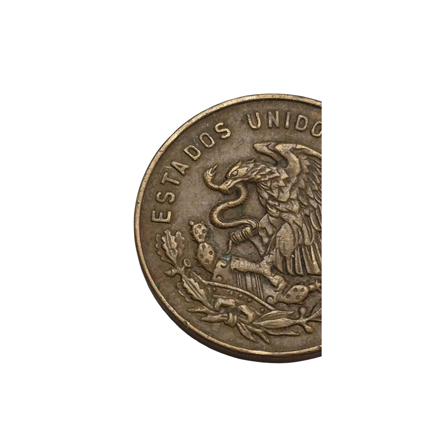 1968 Cinco Centavos Mexican Coin - Estados Unidos Mexicanos Vintage Collectible