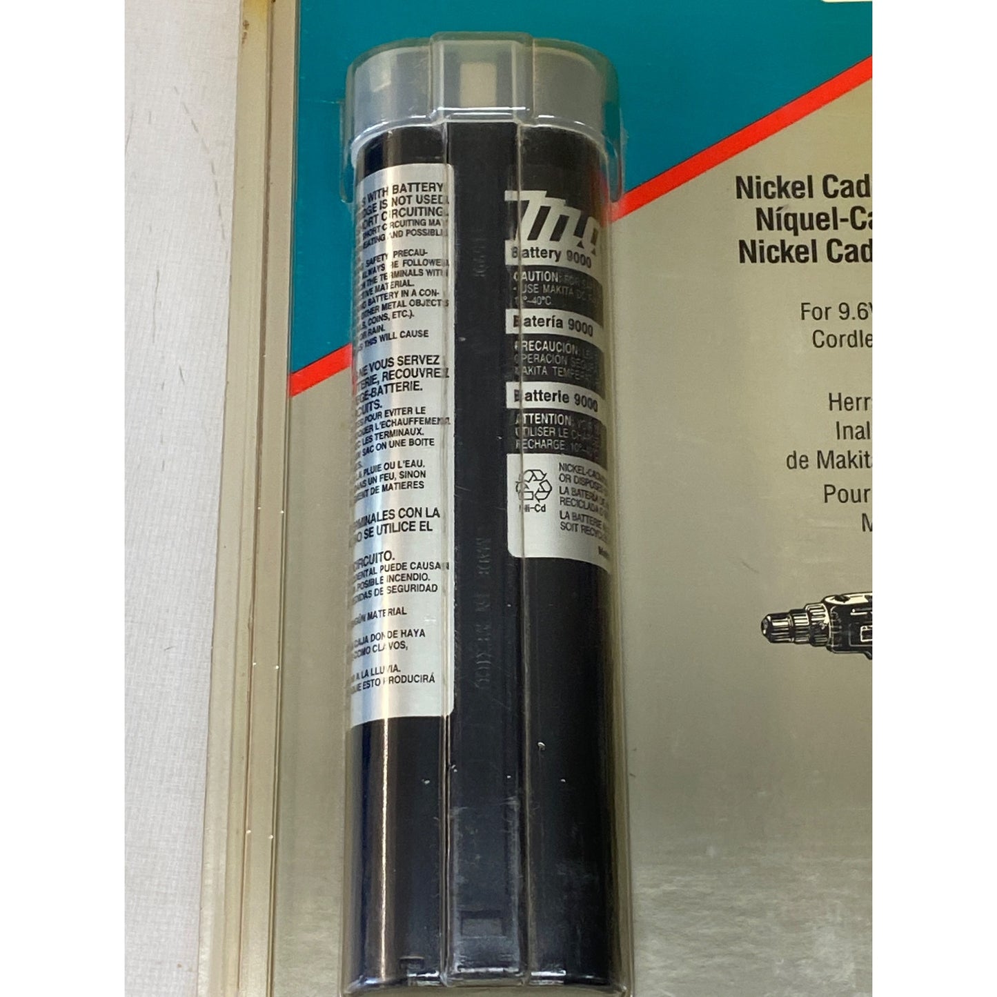 Makita Rechargeable Battery 9000 Ni-Cd 9.6VDC For Cordless Tools