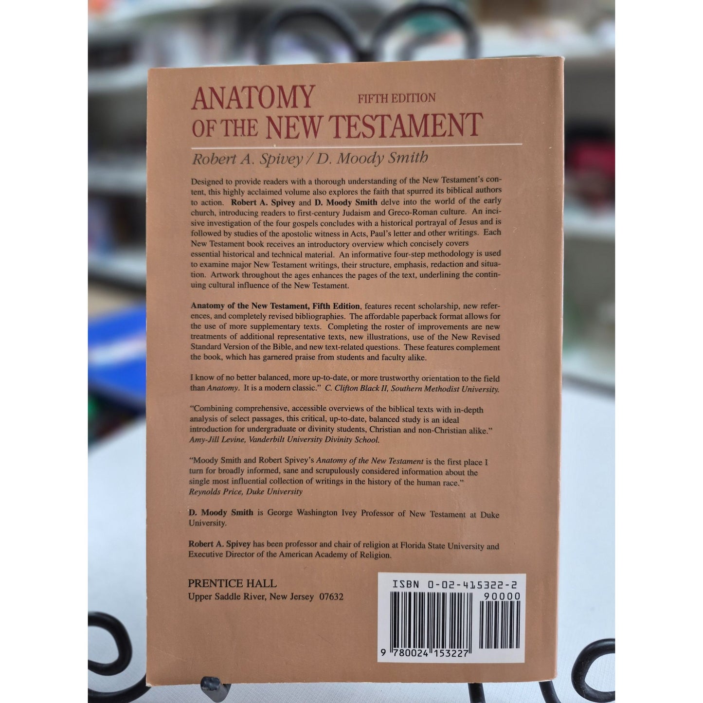 Anatomy Of The New Testament Fifth Edition Paperback By Robert A. Spivey & D. Moody Smith