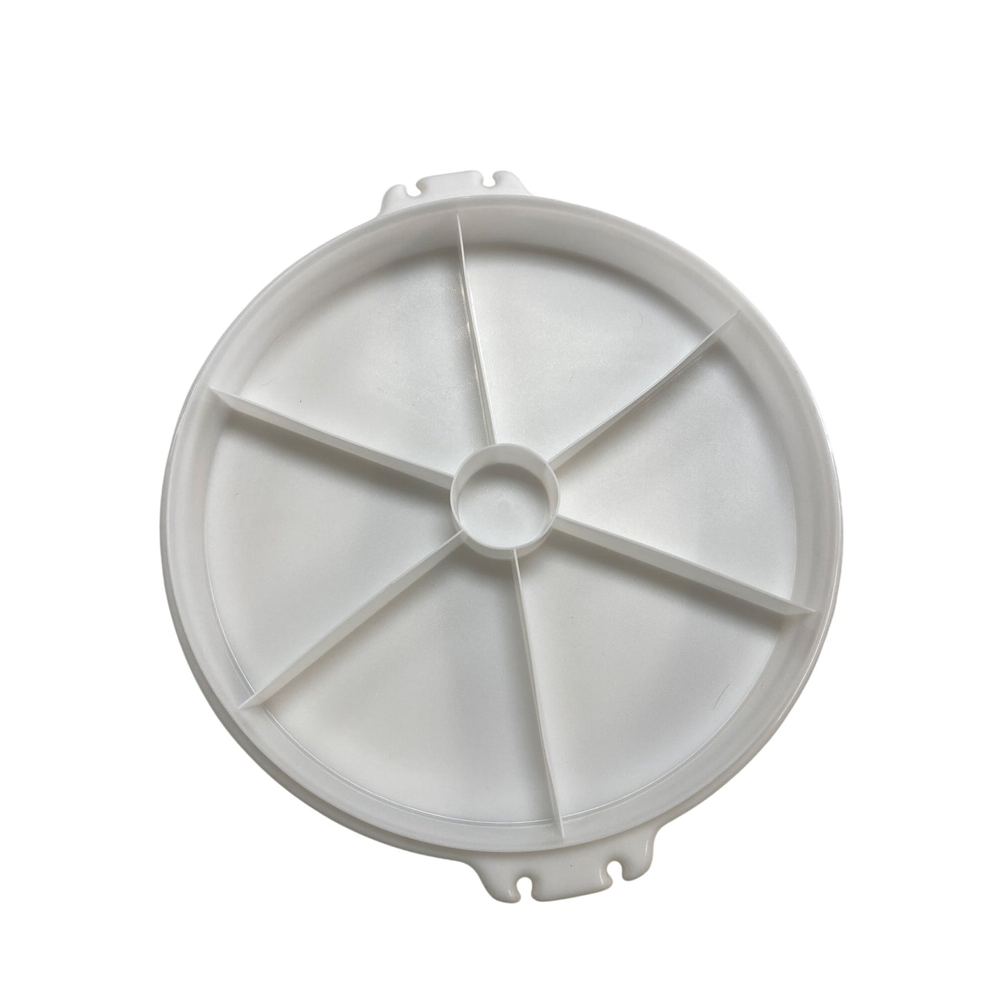 Tupperware Round Serving Center Set With Lid & Dividers