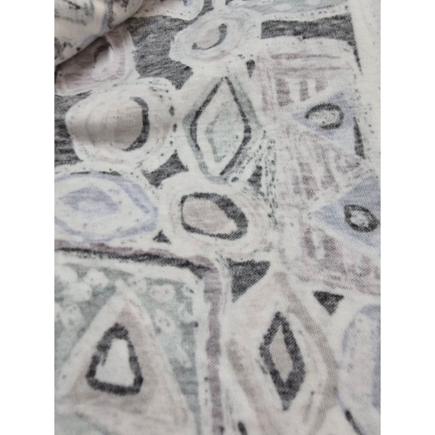 Abstract Geometric Pattern Cotton Fabric 56" W X 50" L Multicolor Craft Material Sewing