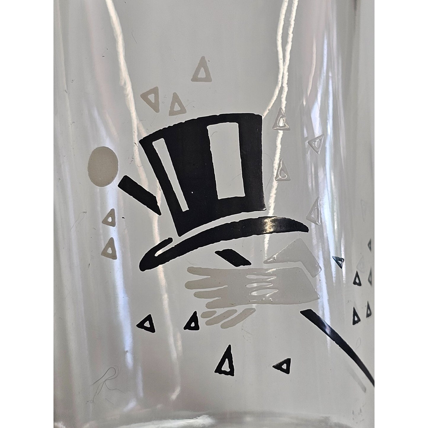 Glass Clock & Top Hat