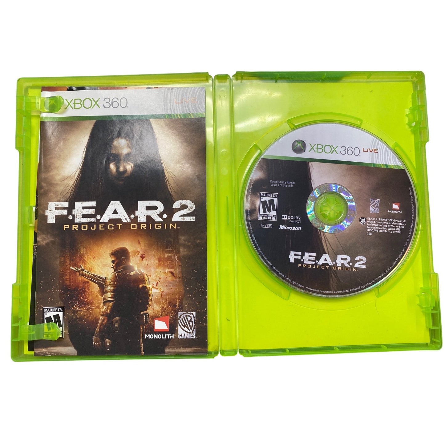 F.E.A.R. 2: Project Origin Xbox 360 Game