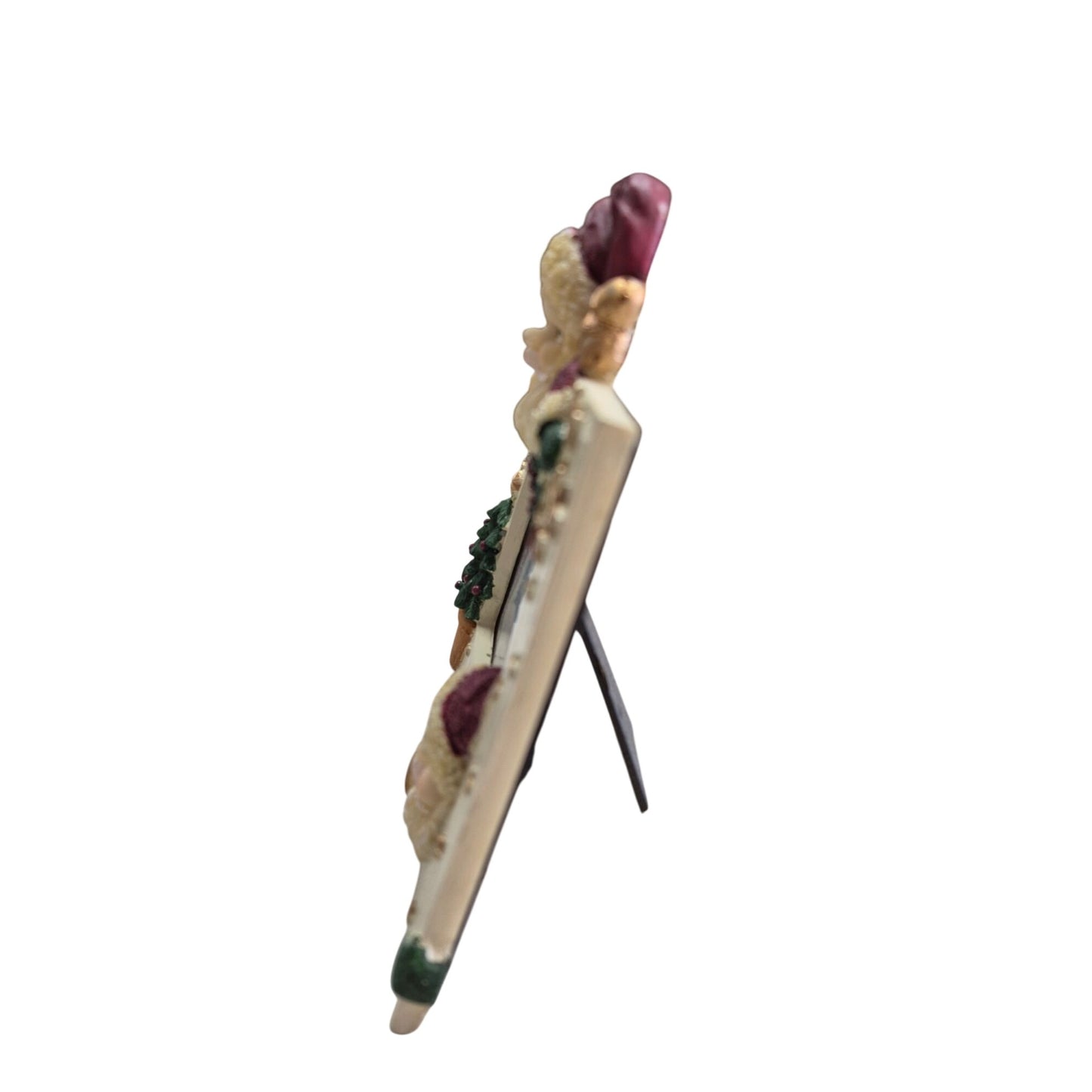 Vintage 3.5x5 Christmas 3D Picture Frame With Santa Claus