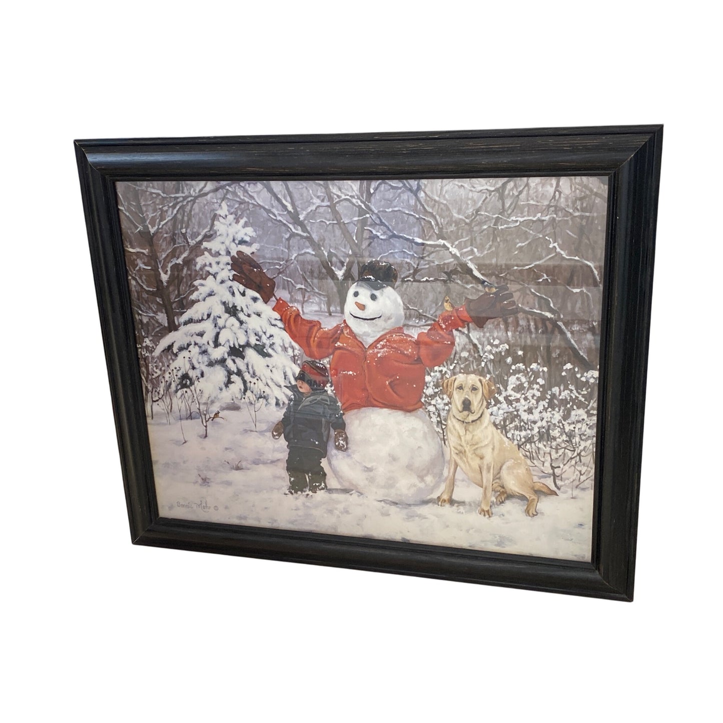 Framed Bonnie Mohr Snowman