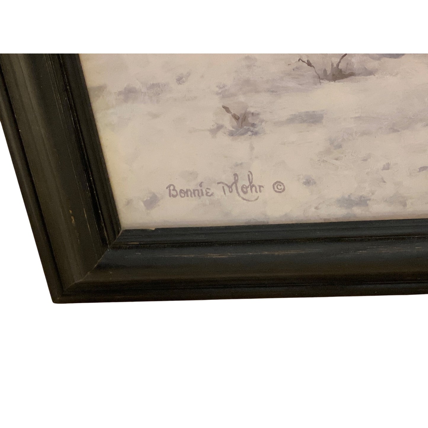 Framed Bonnie Mohr Snowman