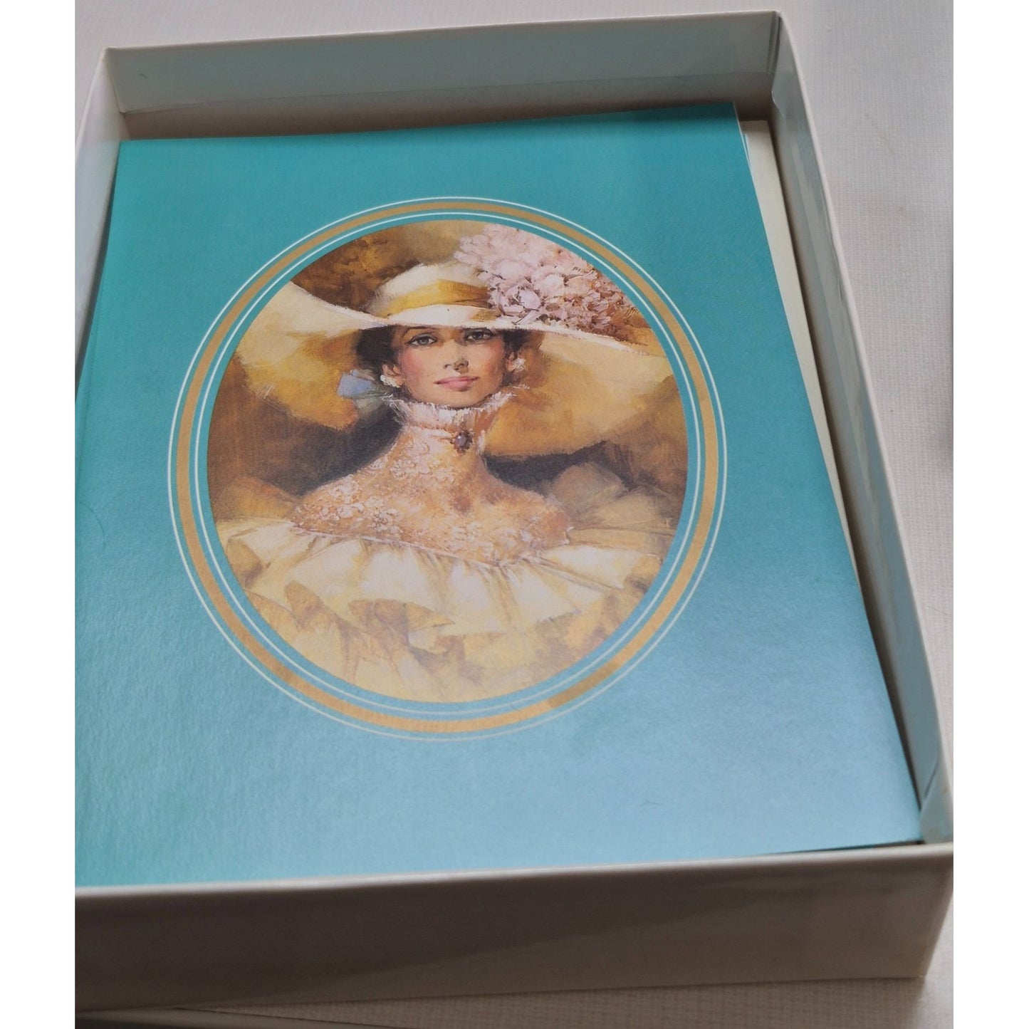 Vintage Avon 1990 "The Four Seasons" Mrs. P.F.E. Albee Notecards Set 4 Designs in Box Made in Japan