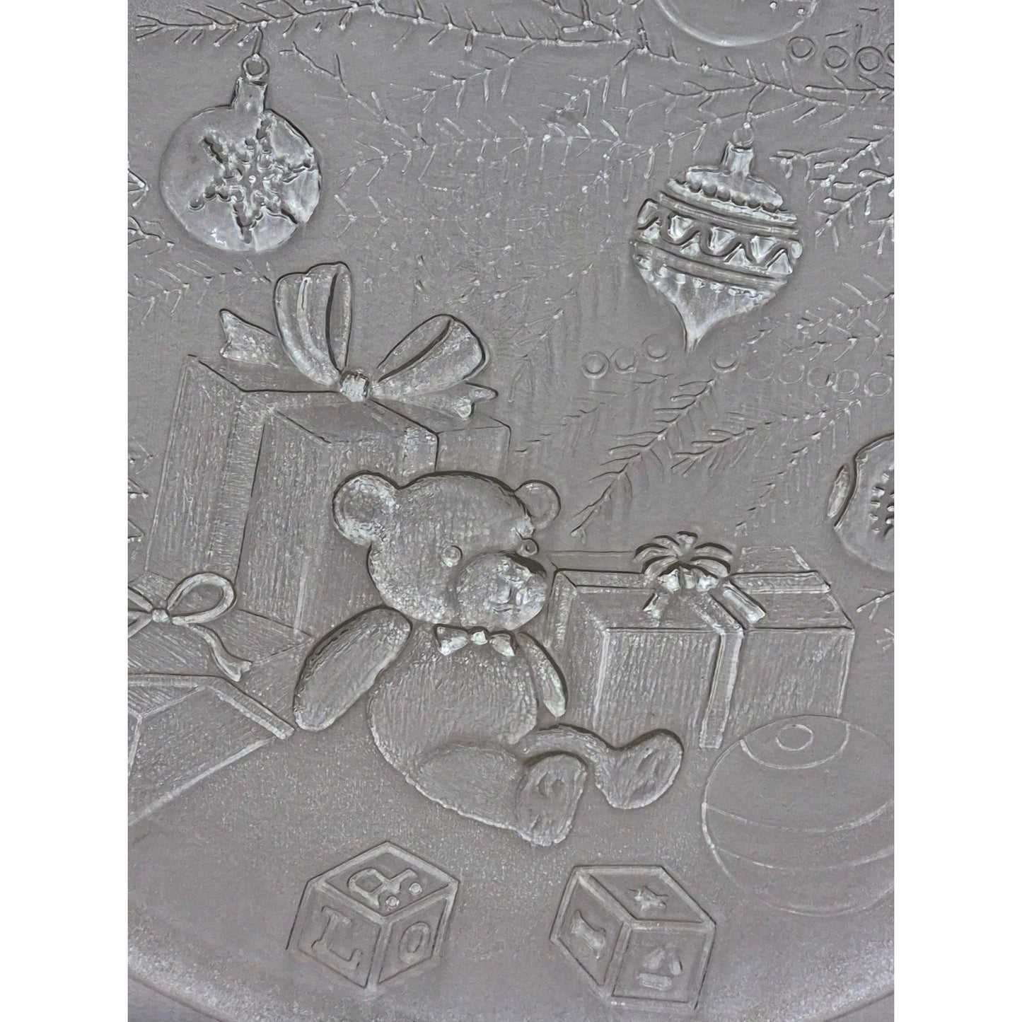 Christmas Platter Teddy Bear