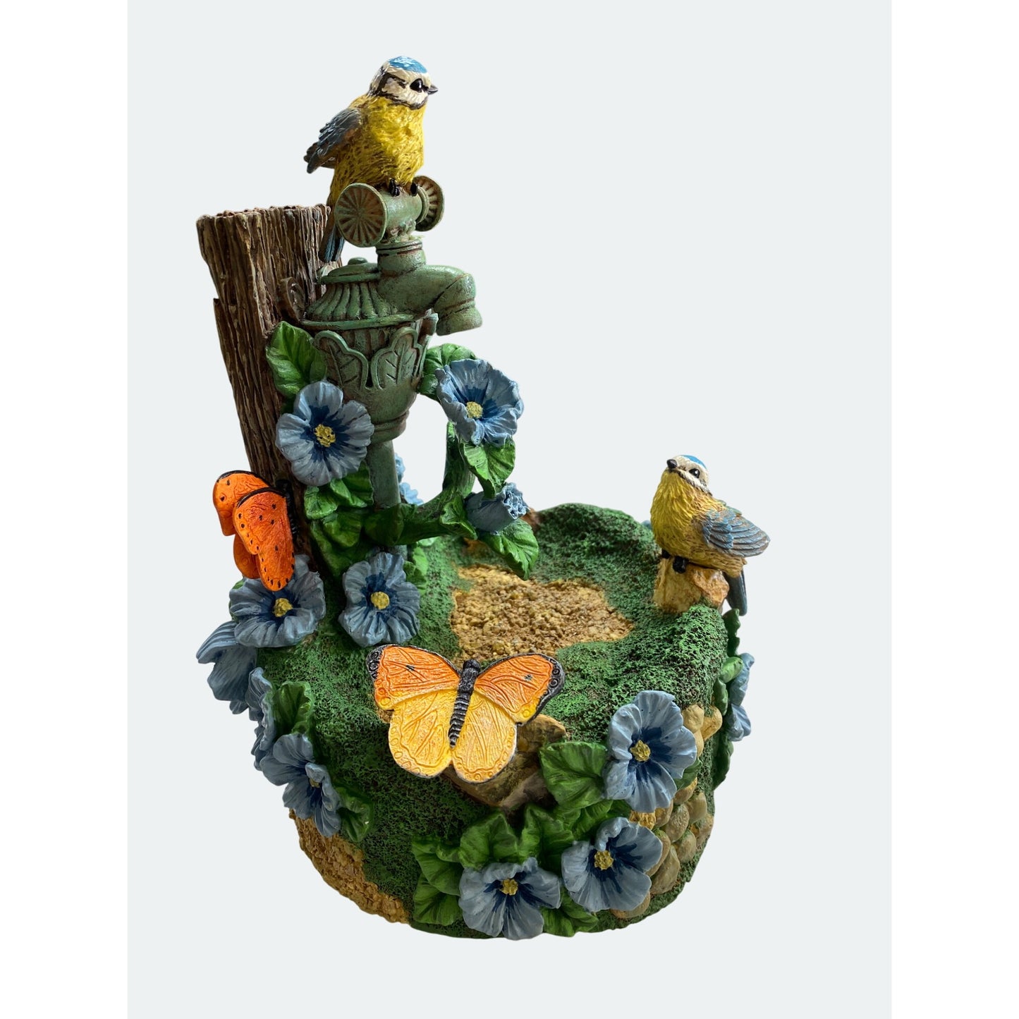 Bluebird & Butterfly- Water Fountain-