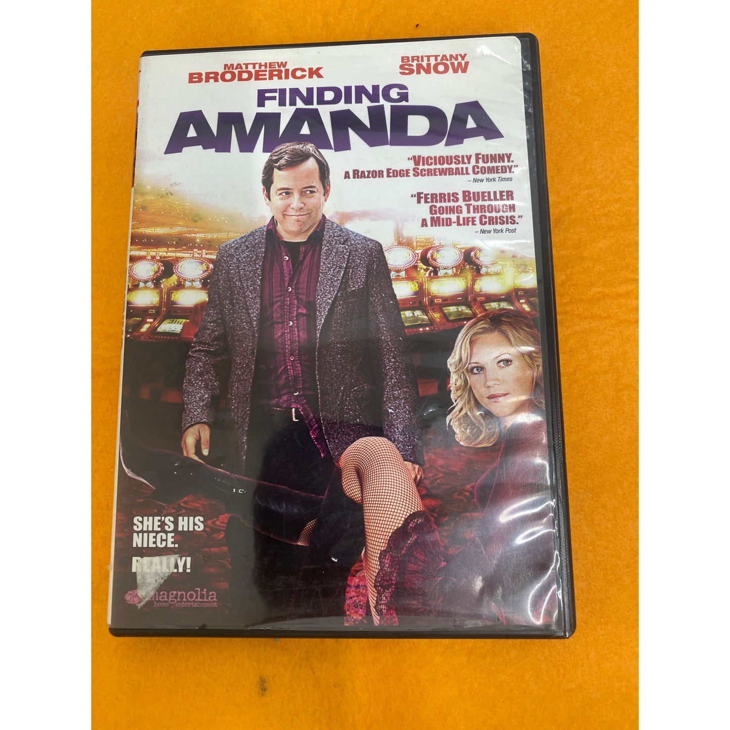 Finding Amanda Comedy DVD Featuring Matthew Broderick & Brittany Snow