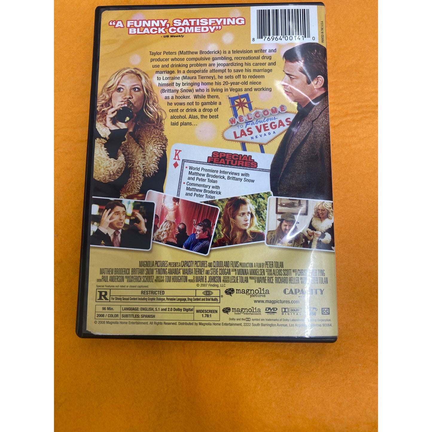Finding Amanda Comedy DVD Featuring Matthew Broderick & Brittany Snow