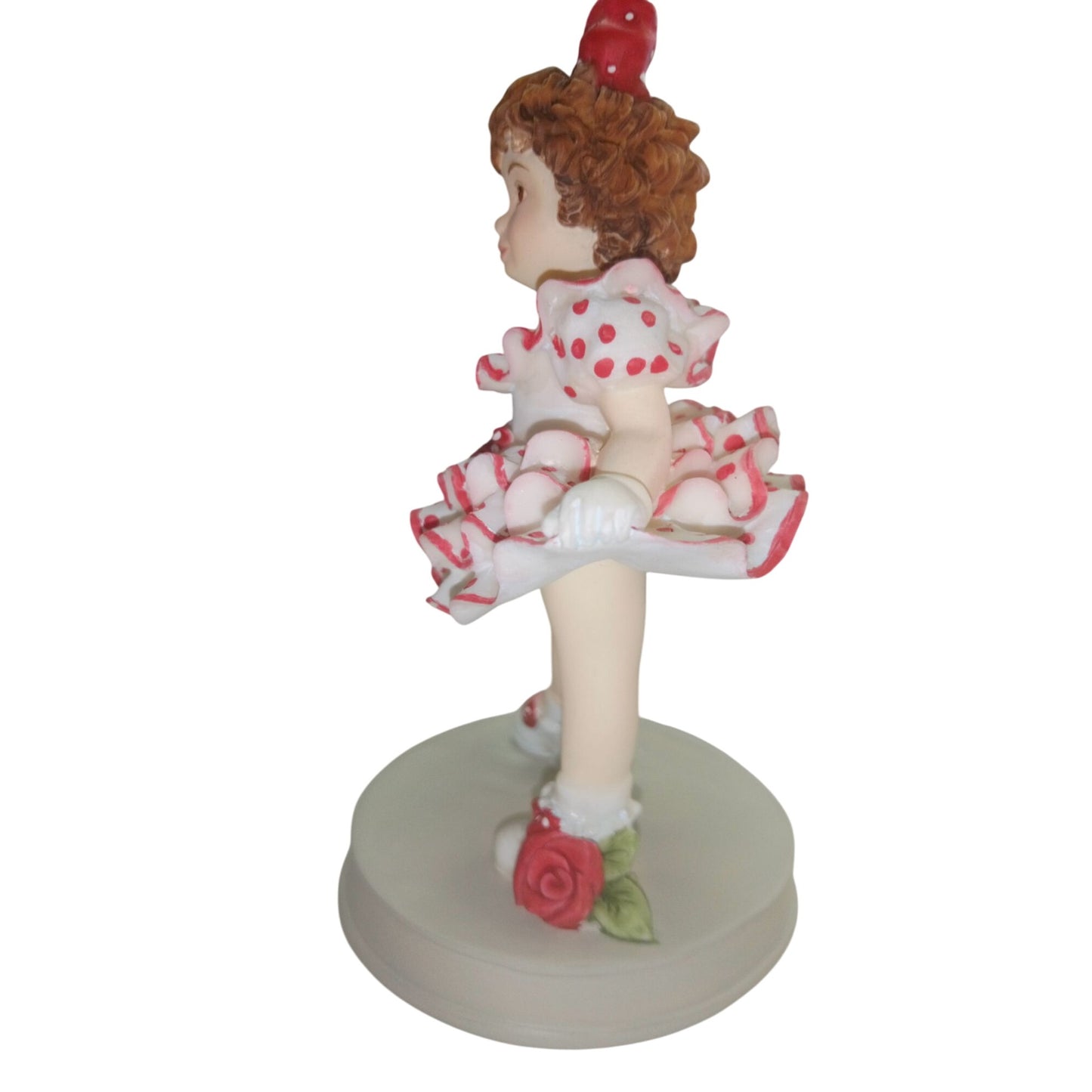 Polka Dot Girl Figurine By Enesco