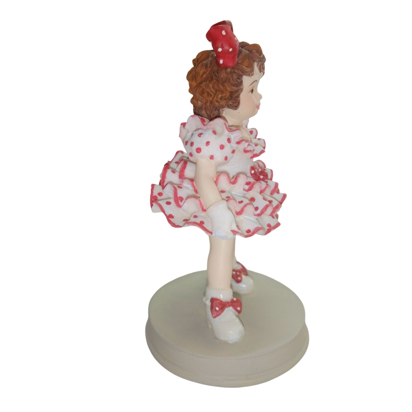 Polka Dot Girl Figurine By Enesco