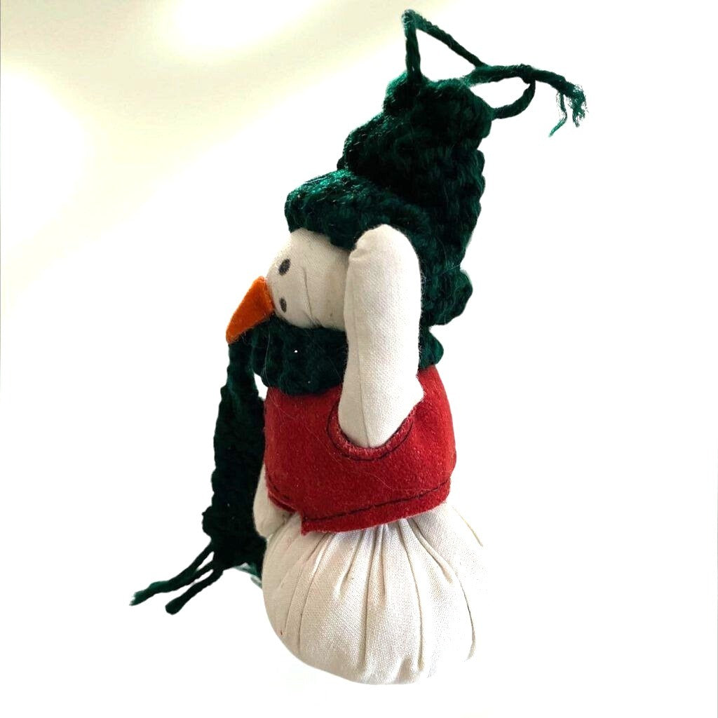 Cloth Snowman Winter Ornament Christmas Holiday Frosty