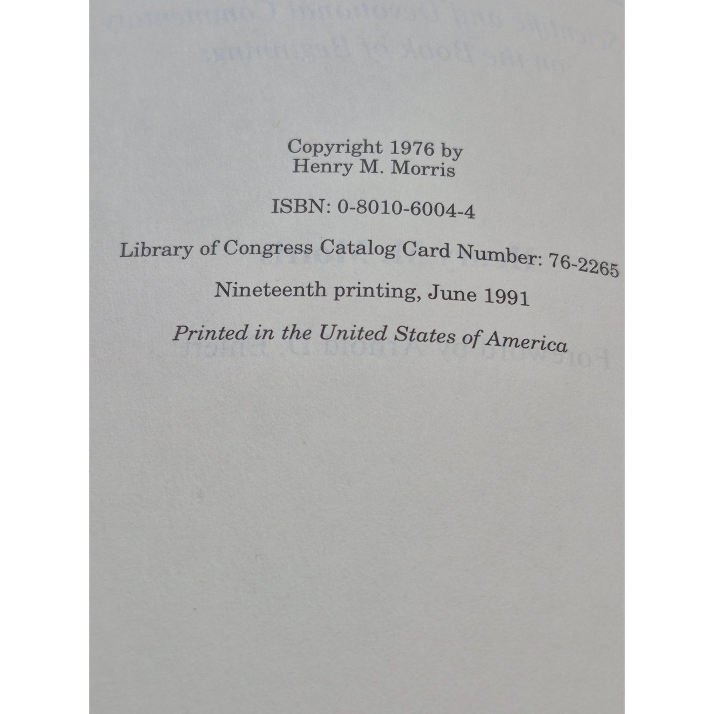 The Genesis Record By Henry M. Morris 1991 Commentary Hardcover Book