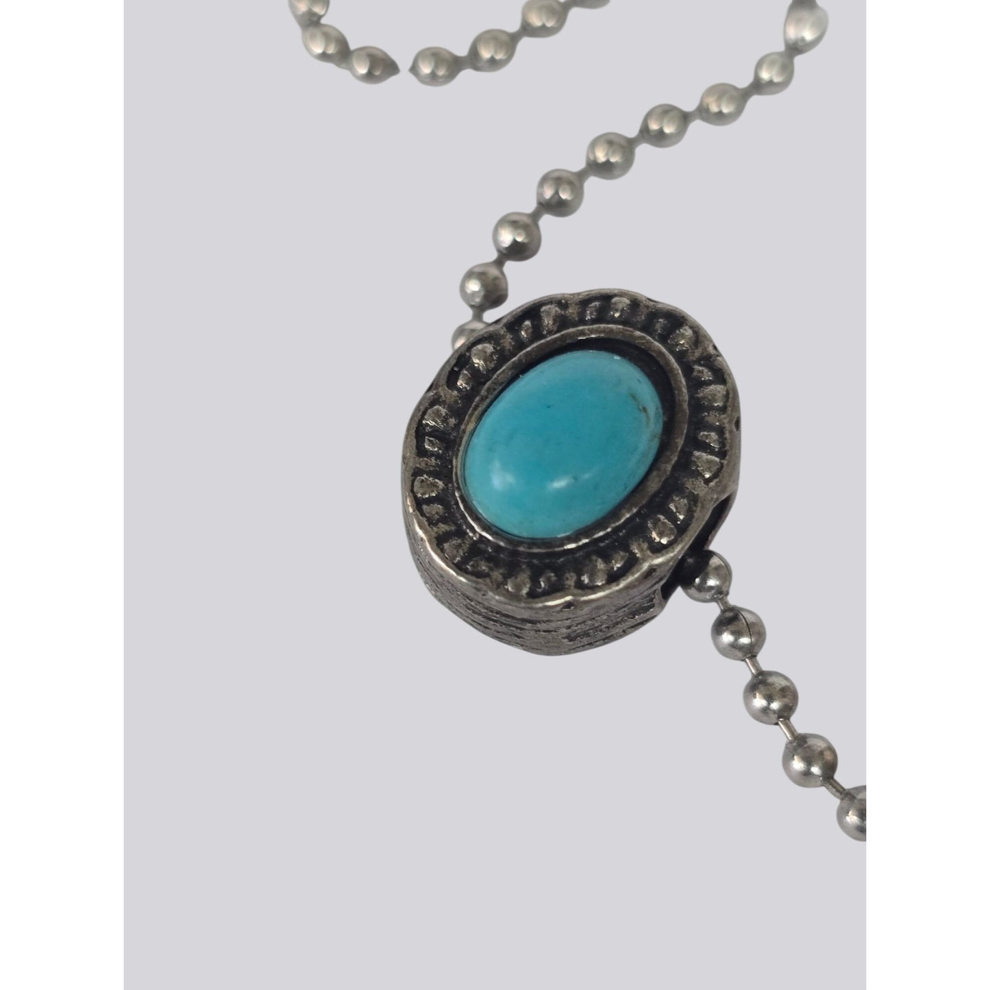 Western Charm Necklace Turquoise Accents – Horse, Boot, Saddle Hat – Ball Chain