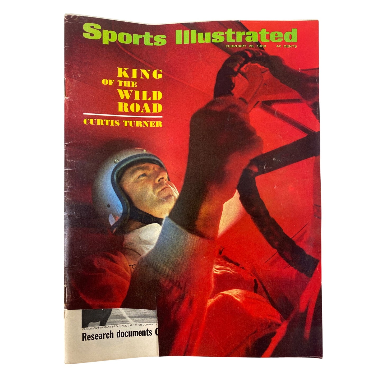Vintage Sports Illustrated Magazine February 26 1968 King Of The Wild Road Curtis Turner Cover Collectible Issue