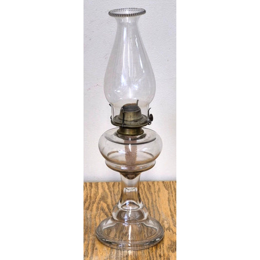 Vintage Eagle Glass Oil Lamp