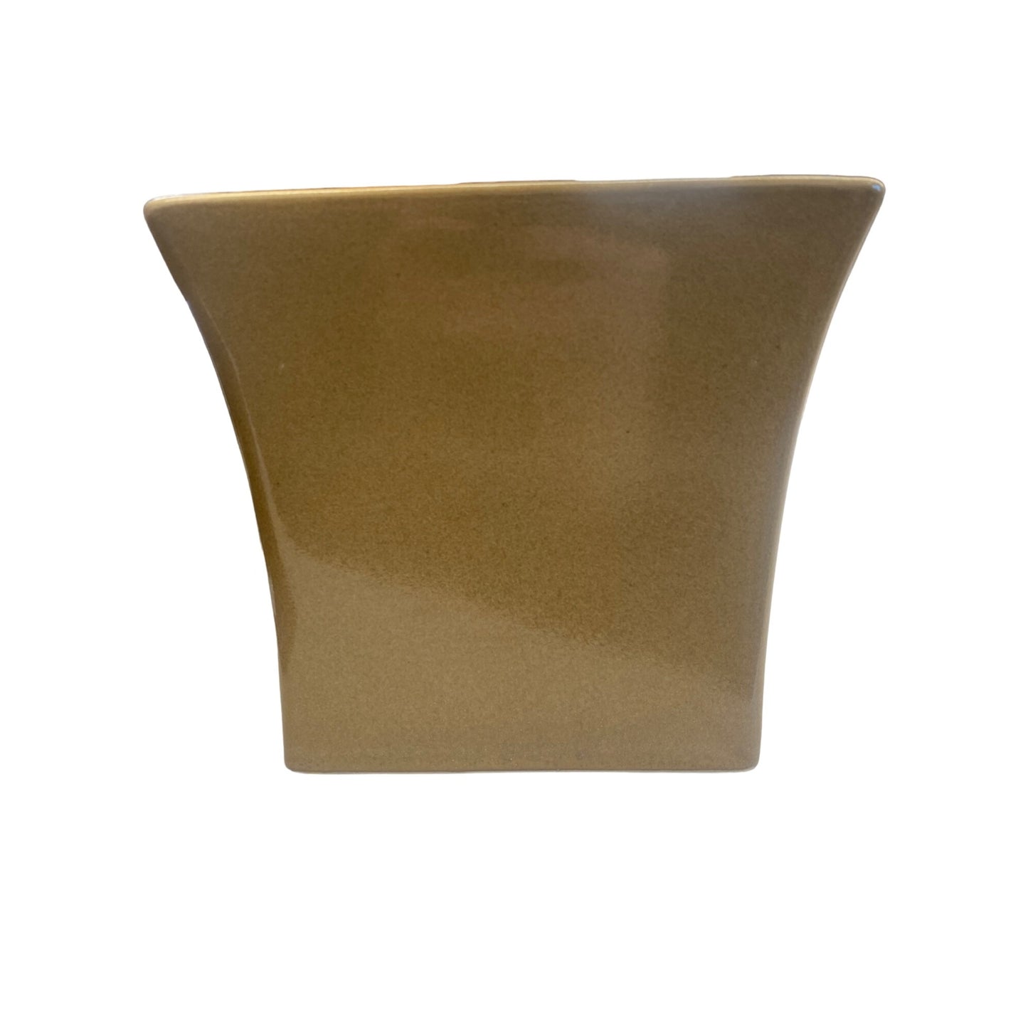 Vintage Ceramic Tissue Box Cover With Embossed Leaf Design