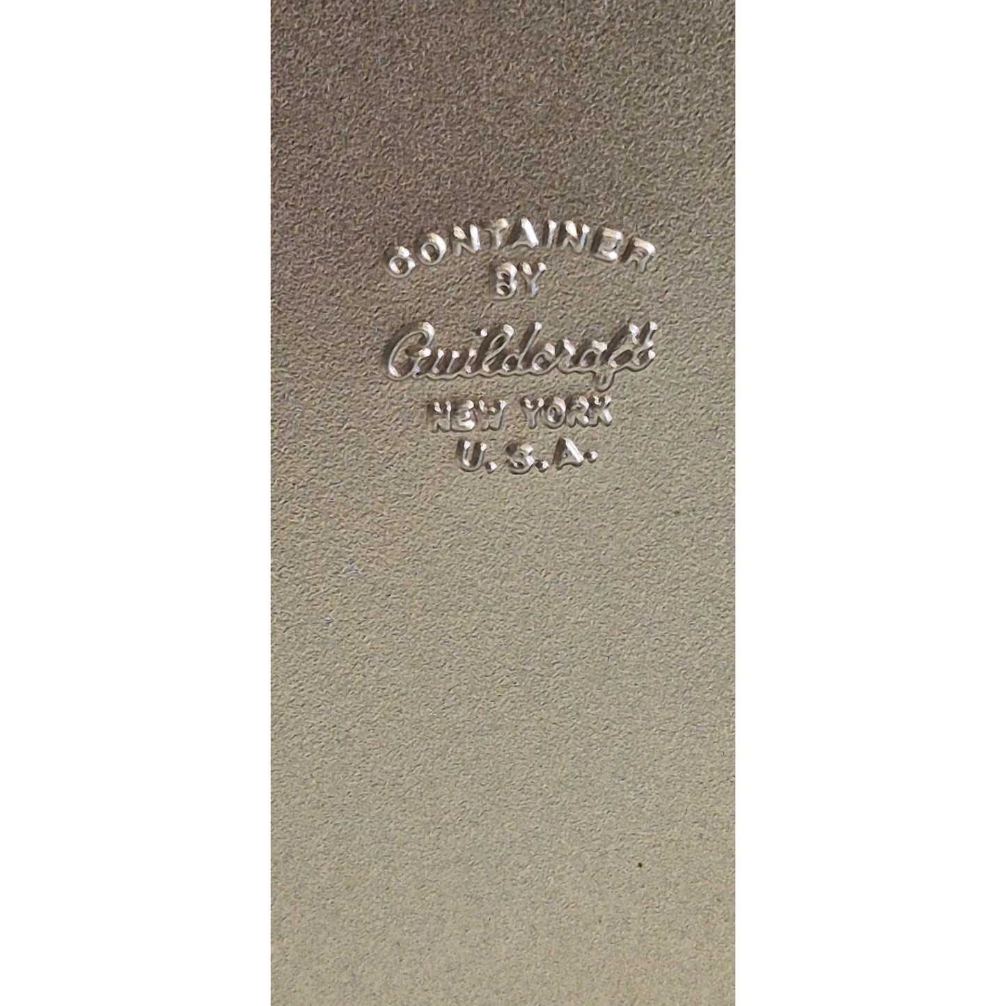 Vintage Gilded Gold Metal Storage Tin