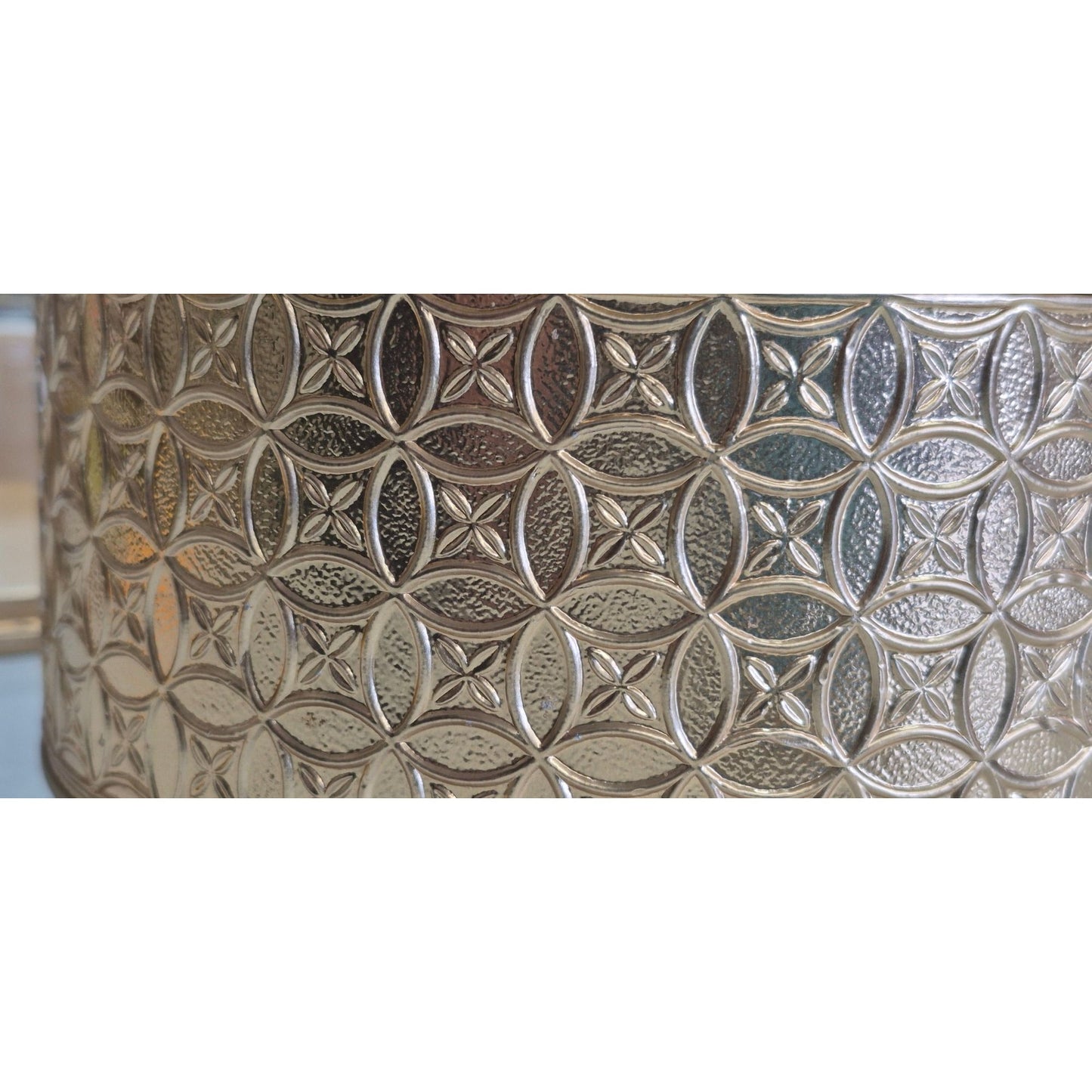 Vintage Gilded Gold Metal Storage Tin