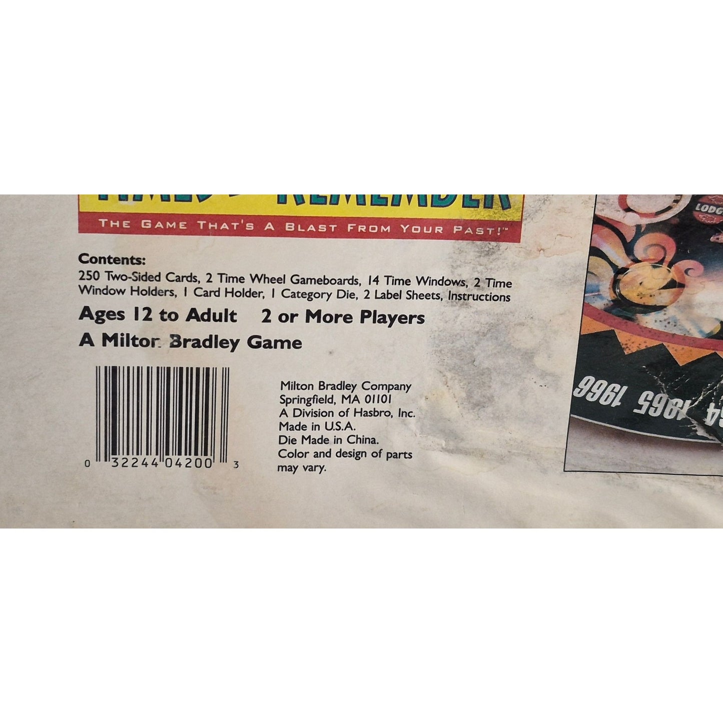 Times To Remember Trivia Board Game