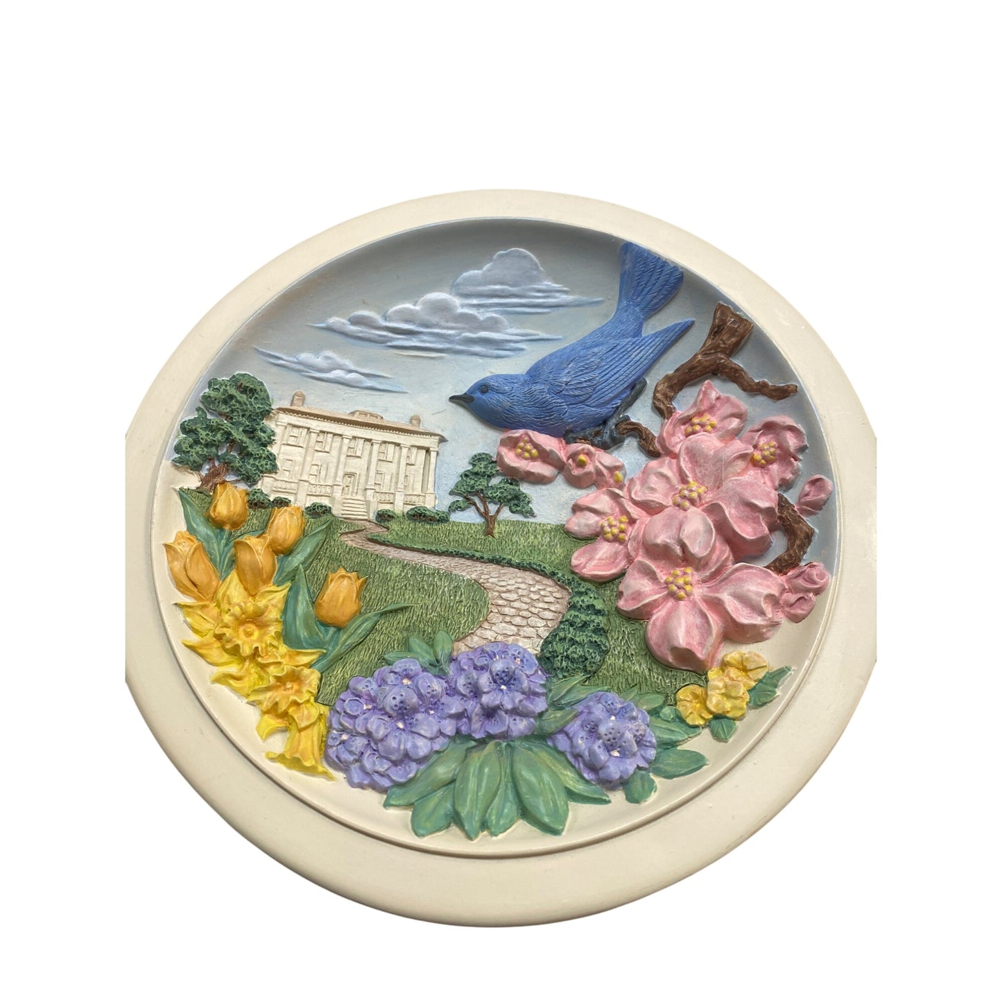 Decorative Avon 1994 Collectible Plate With Floral & Bird