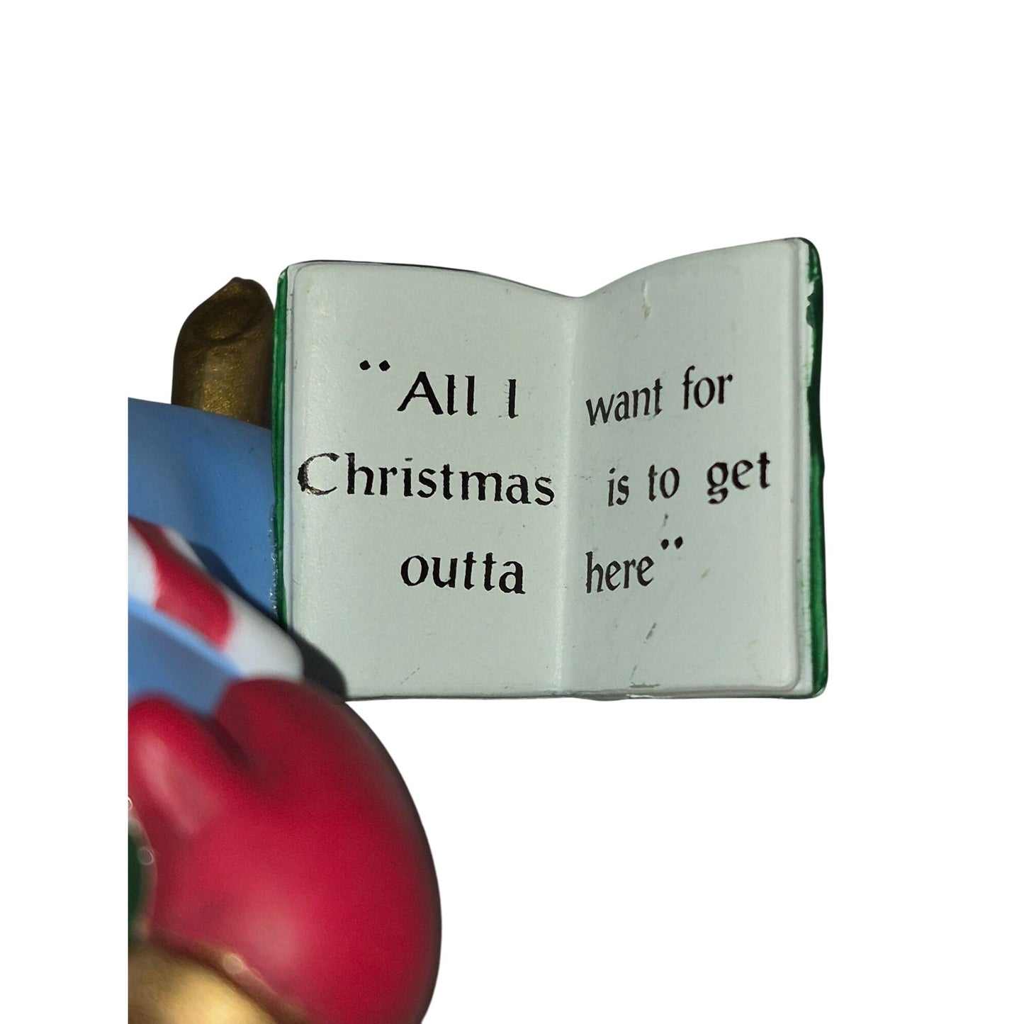 Disney Aladdin Genie Christmas Ornament Holding Book