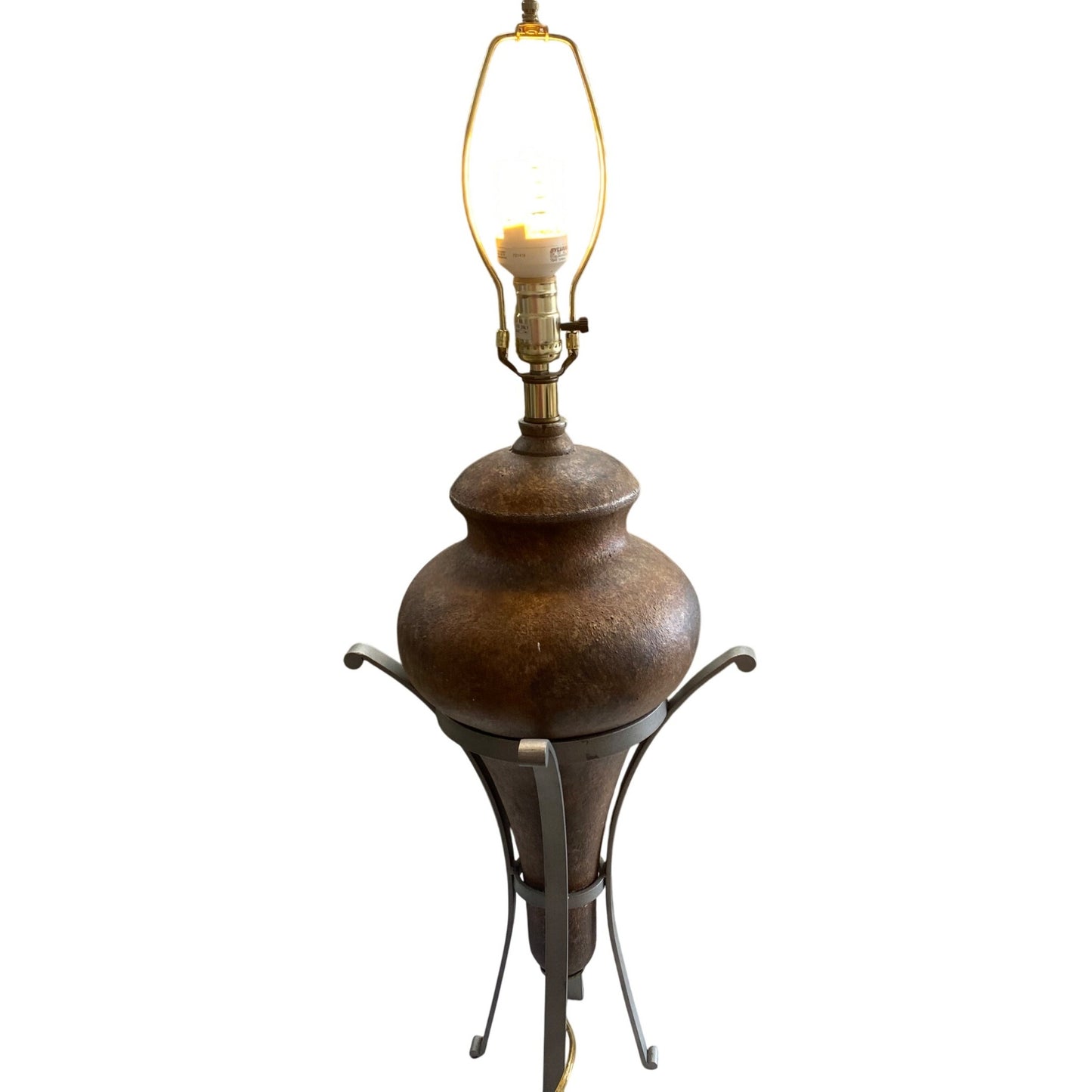 Rustic Brown Table Lamp